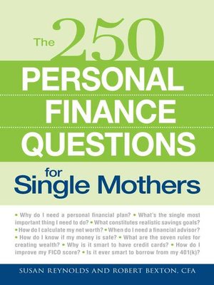 cover image of 250 Personal Finance Questions for Single Mothers